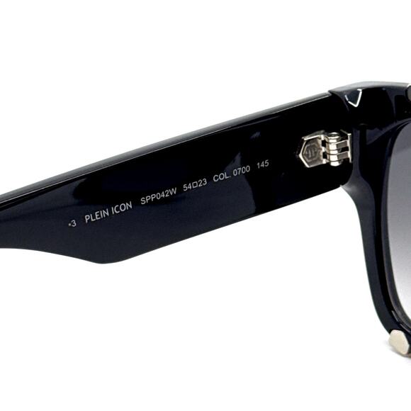New, PHILIPP PLEIN Sunglasses Plein Icon SPP042W Col.0700 Authentic - Picture 7 of 12